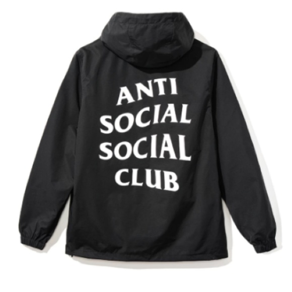 *SOLD* Anti Social Social Club Mak Black Anorak - Picture 2 of 6